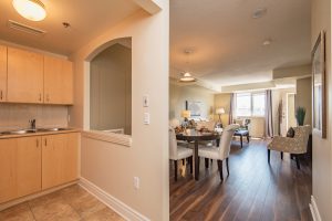 Alavida Lifestyles - Park Place - Kitchen / Dining / Living view